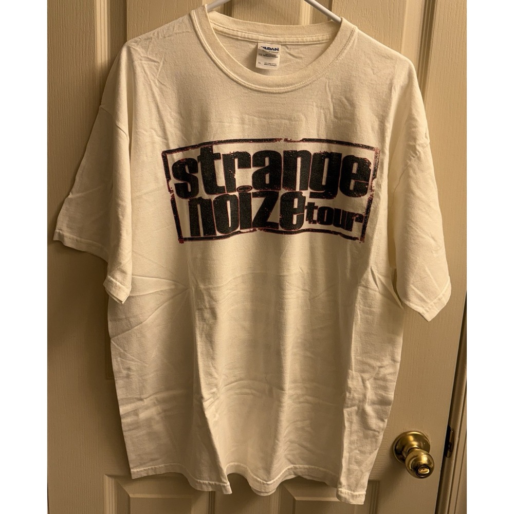 Strange‎ Noize Tour Shirt Mens XL Rap Tee White